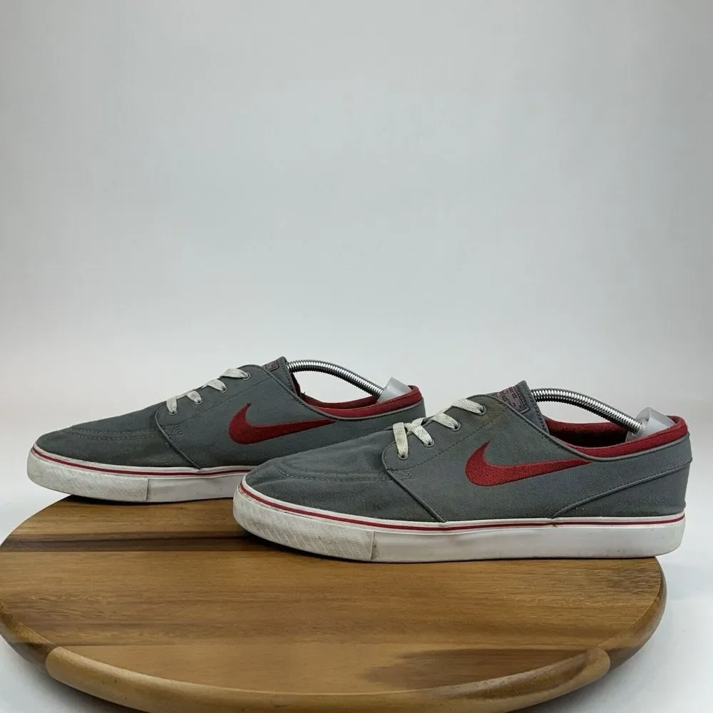 Mens SB Zoom Stefan Janoski Gray‎ Canvas Casual Skateboarding Sneakers Size 13 D